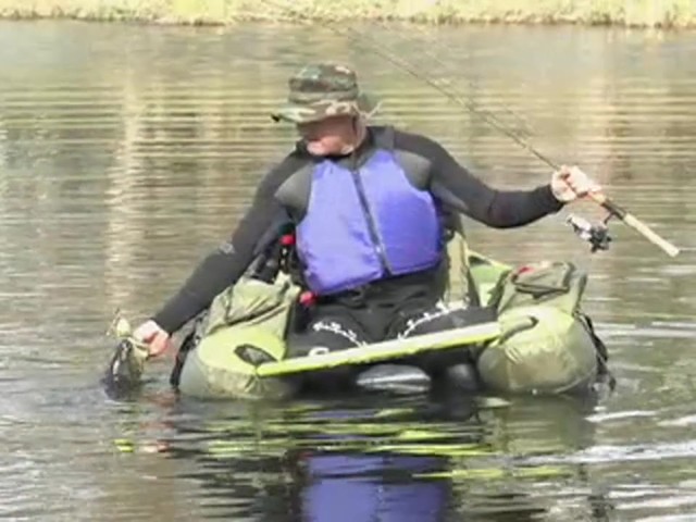 Classic Accessories&#153; Cumberland Float Tube Apple / Olive Drab - image 8 from the video